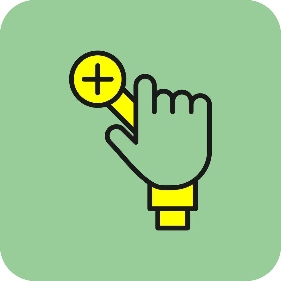 Zoom In Vector Icon Design