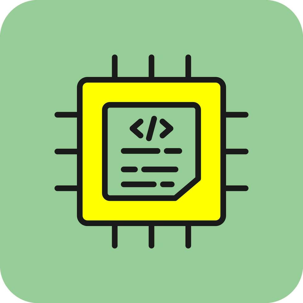 Processor Vector Icon Design