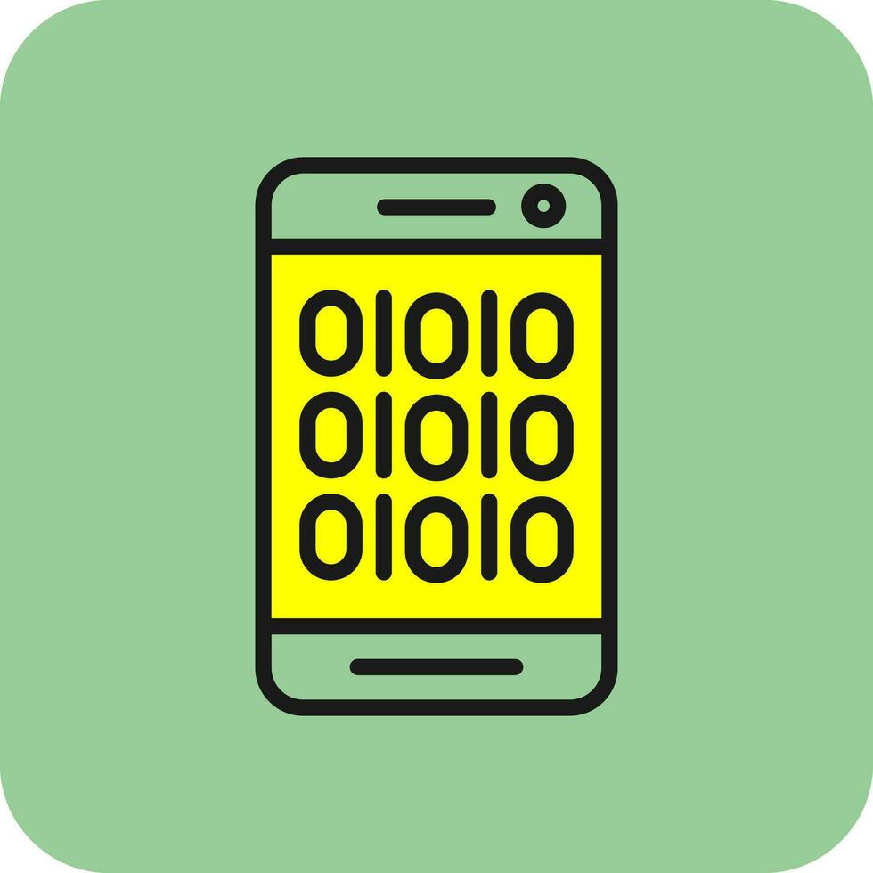 Binary Code Vector Icon Design