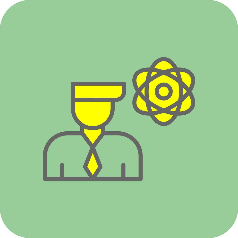 Researcher Vector Icon Design