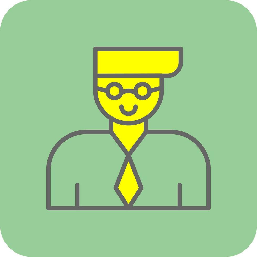 Professor Vector Icon Design
