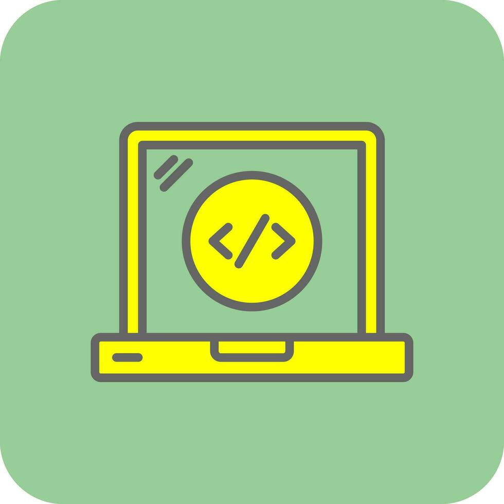 Web Coding Vector Icon Design