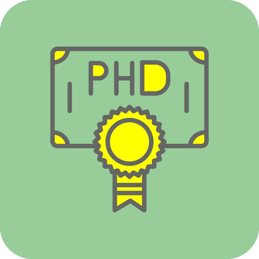 Phd Vector Icon Design