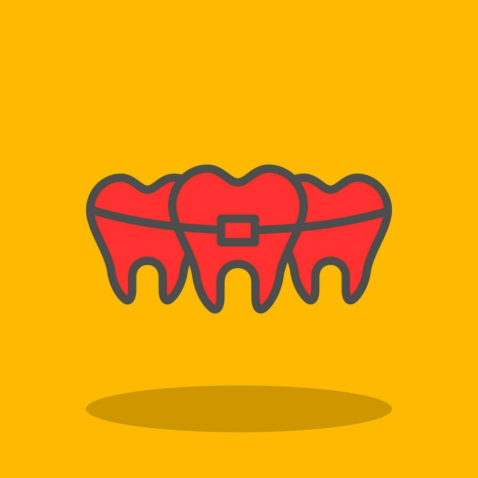 Broken Tooth Vector Icon Design