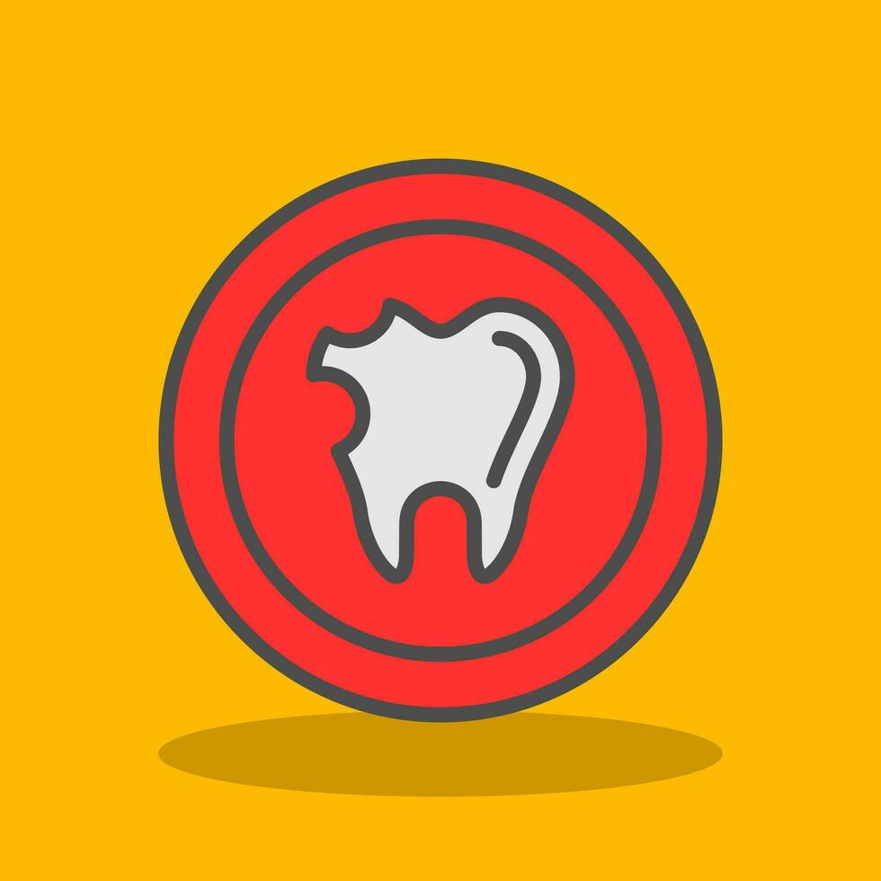 Caries Vector Icon Design