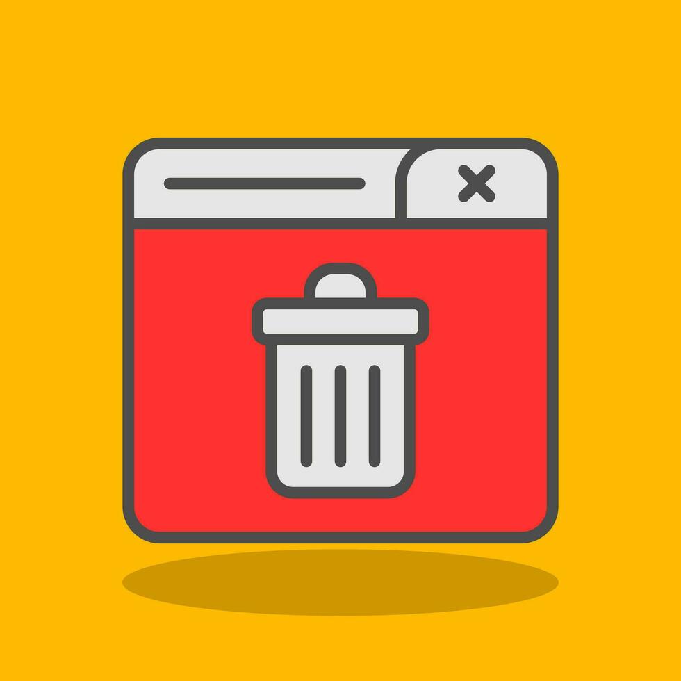 Trash Can Vector Icon Design