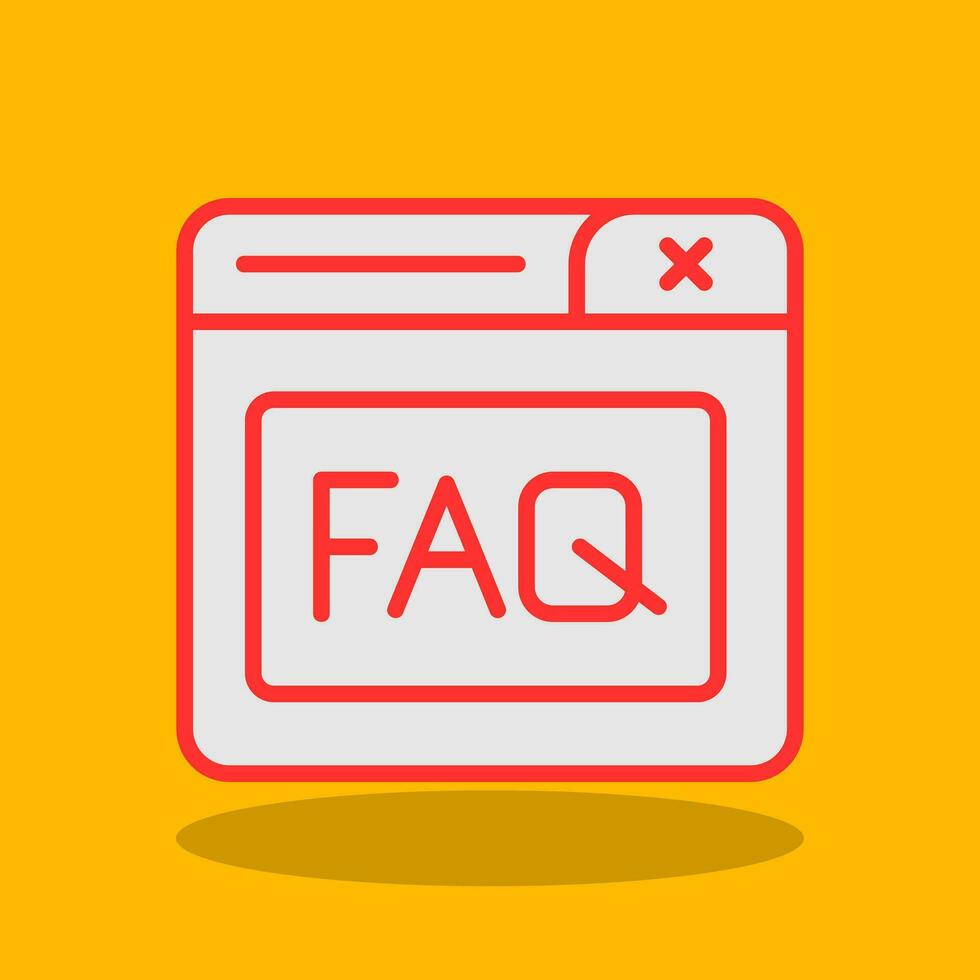 Faq Vector Icon Design