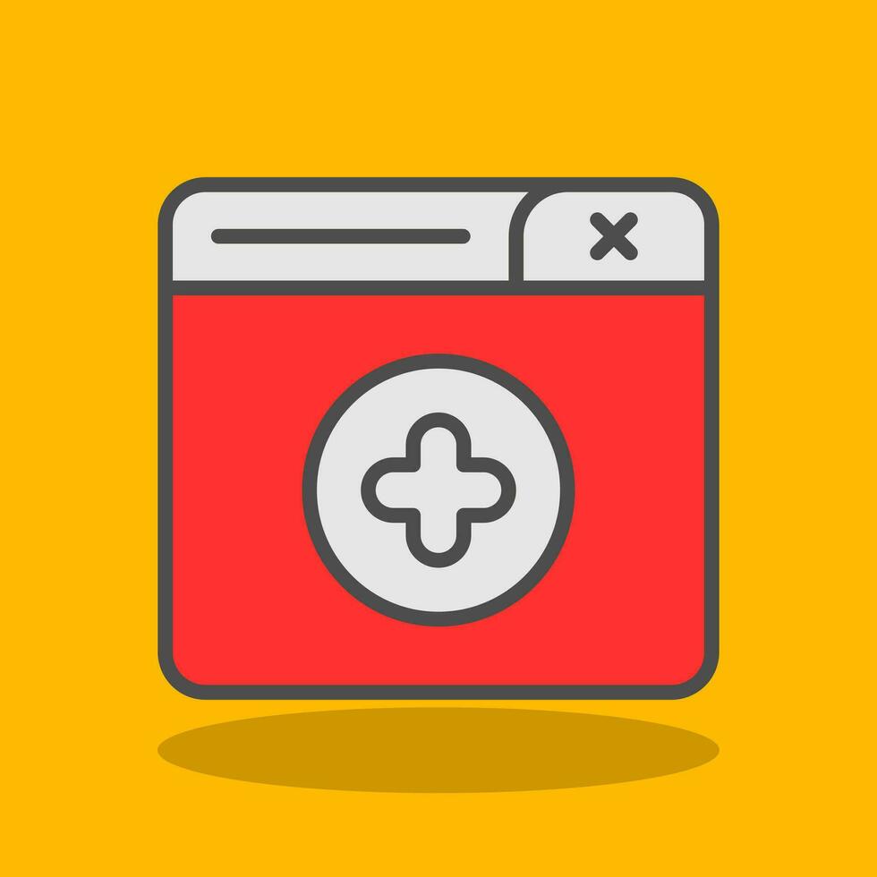 New Window Vector Icon Design