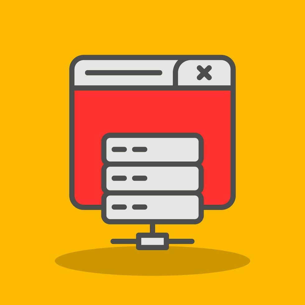 Server Vector Icon Design