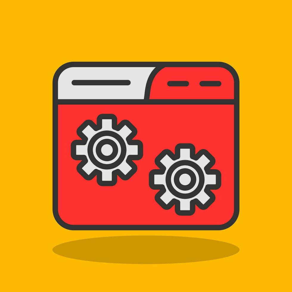 Website Setting Vector Icon Design