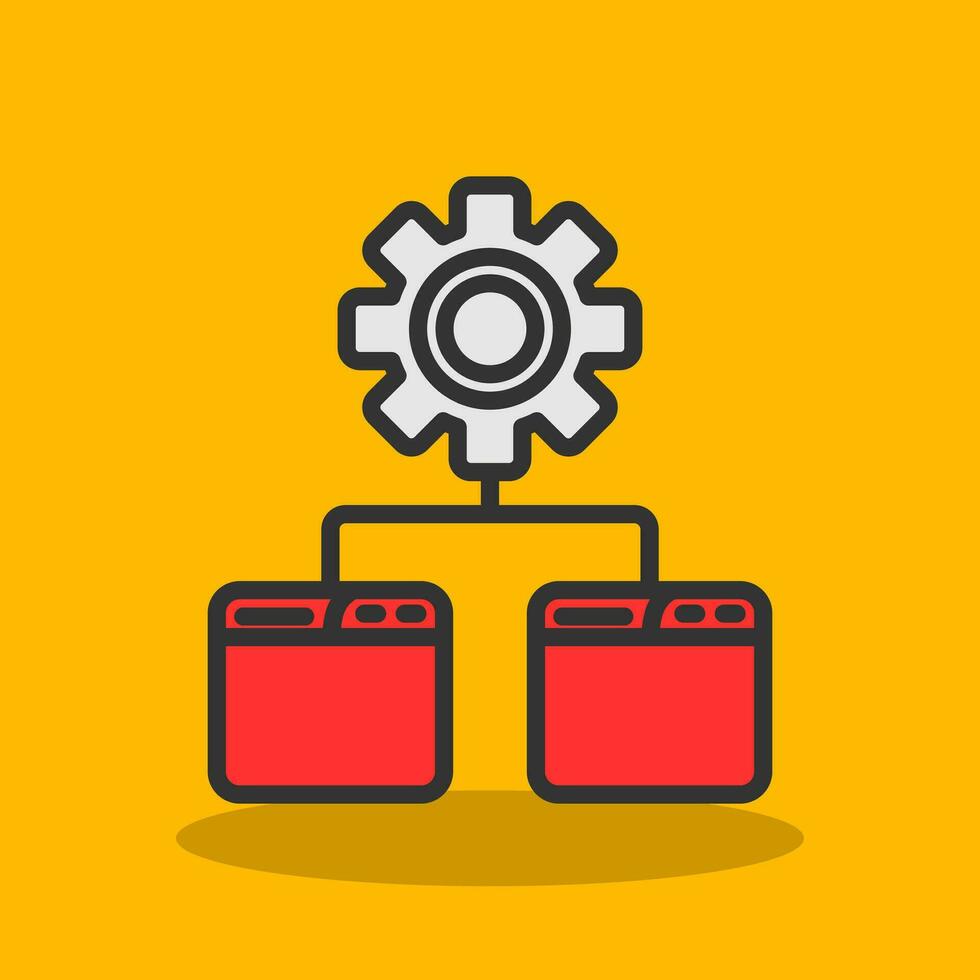 Batch Processing Vector Icon Design