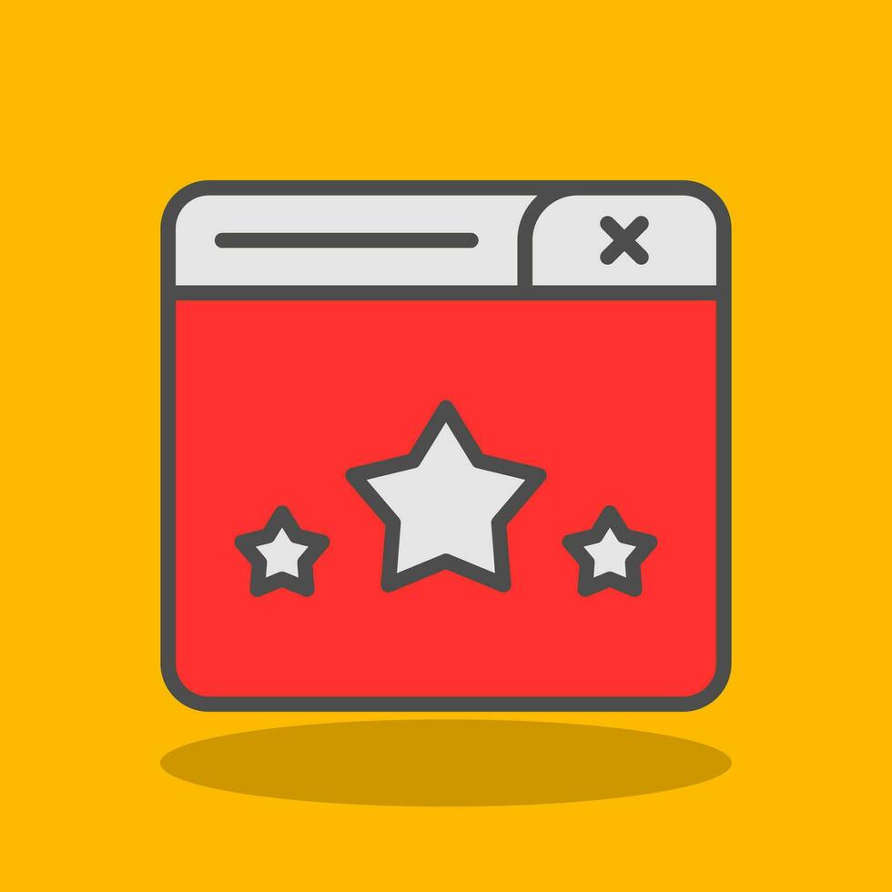 Web Rating Vector Icon Design