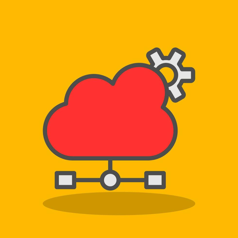 Cloud Computing Vector Icon Design