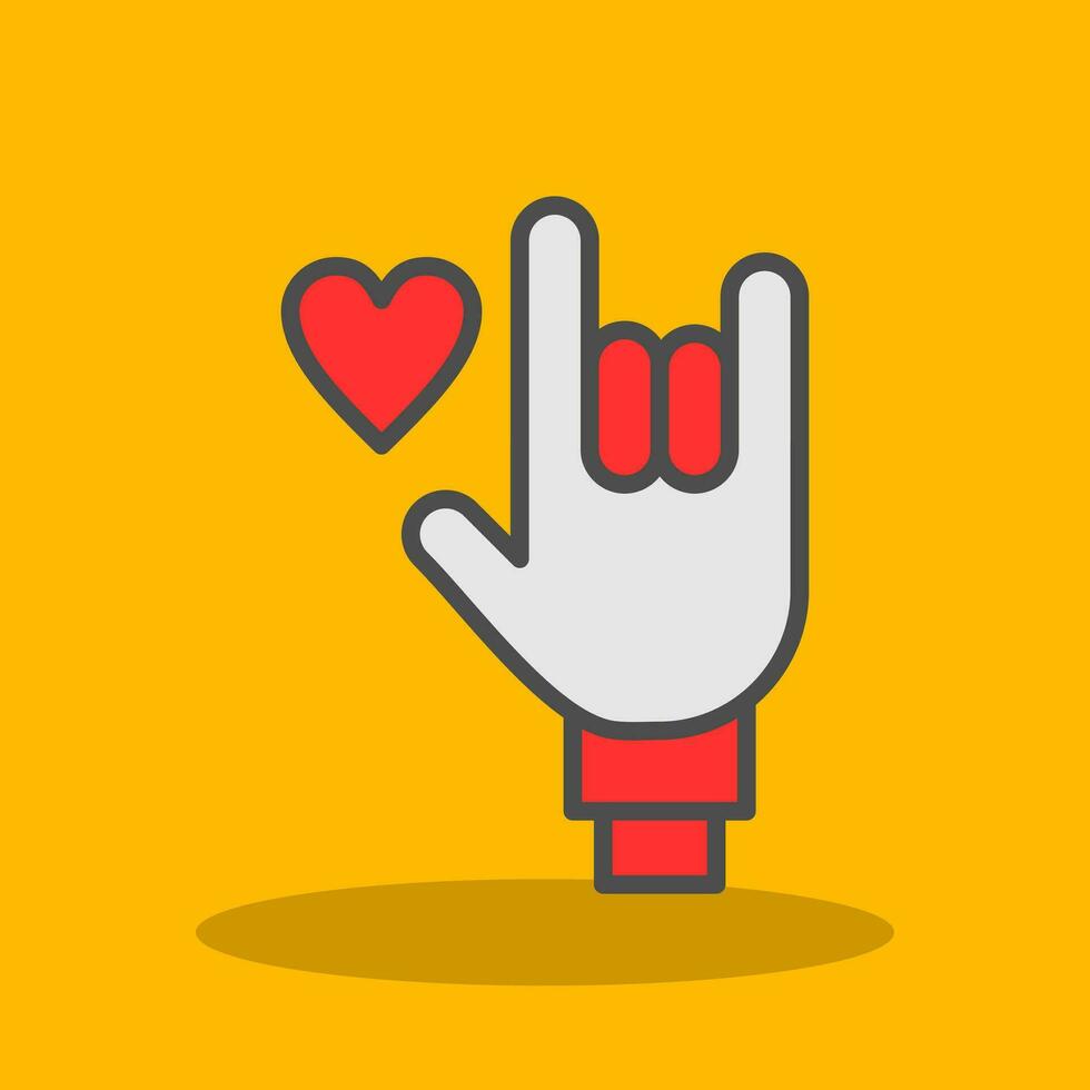 Rock On Vector Icon Design