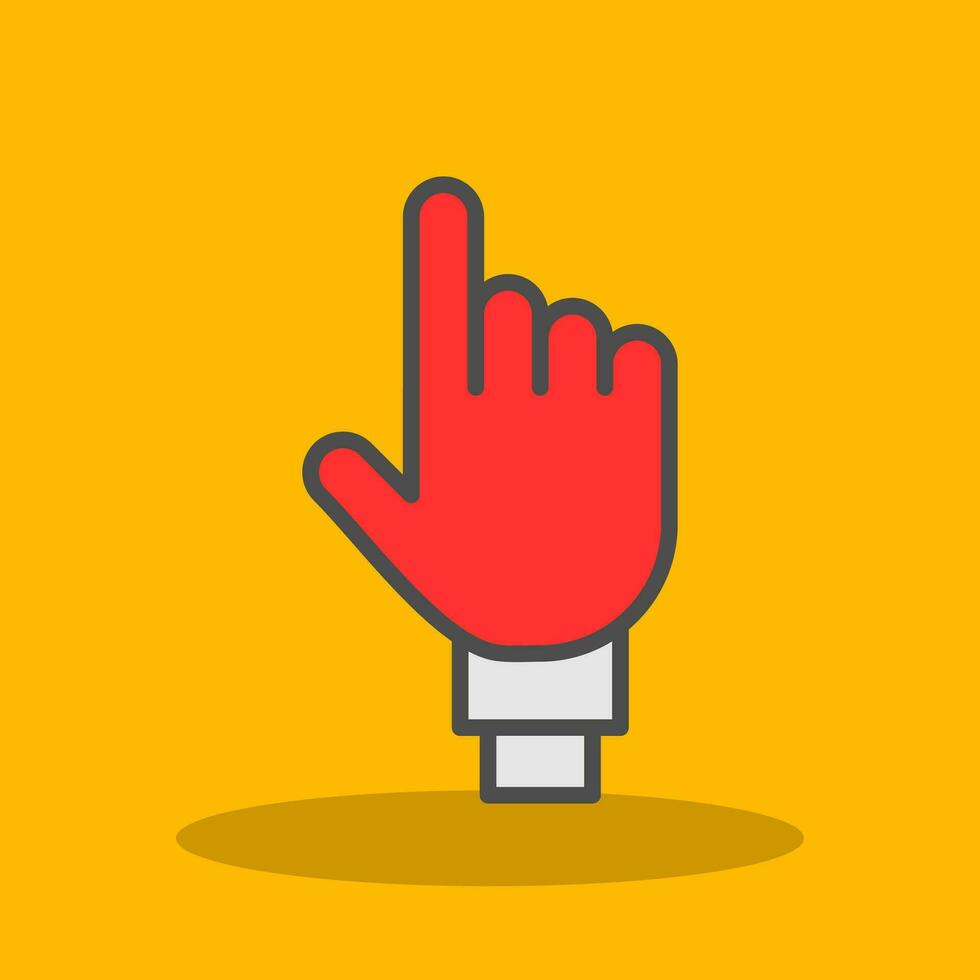 One Finger Vector Icon Design