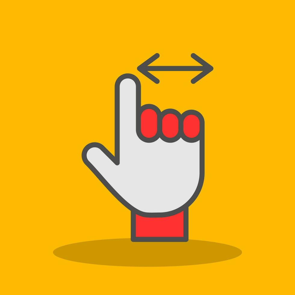 Horizontal Arrow Vector Icon Design