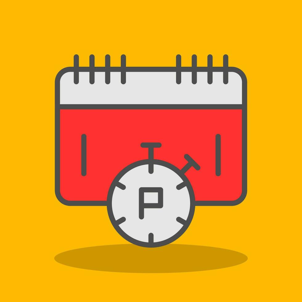 Deadline Vector Icon Design