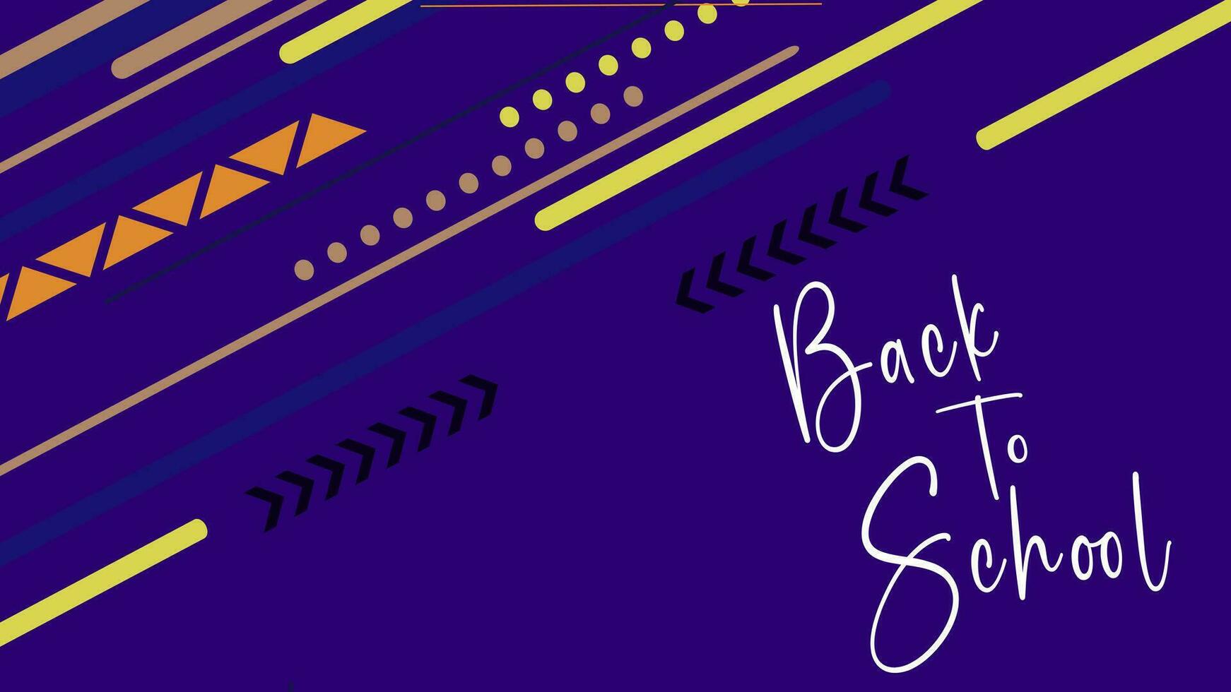 Purple blue back to school background vector