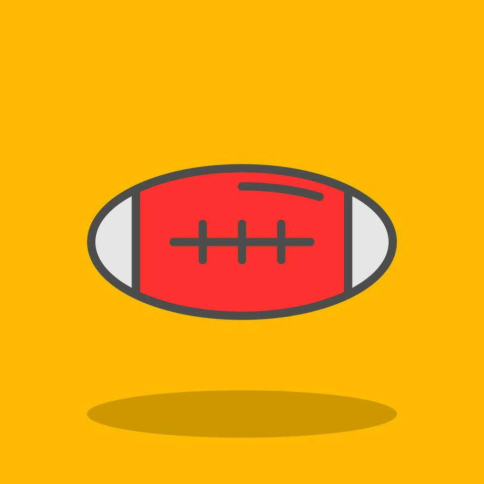 Rugby Vector Icon Design