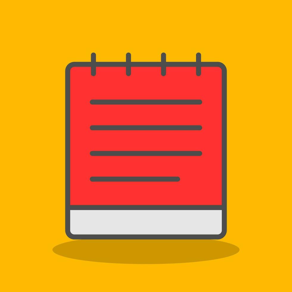 Notebook Vector Icon Design