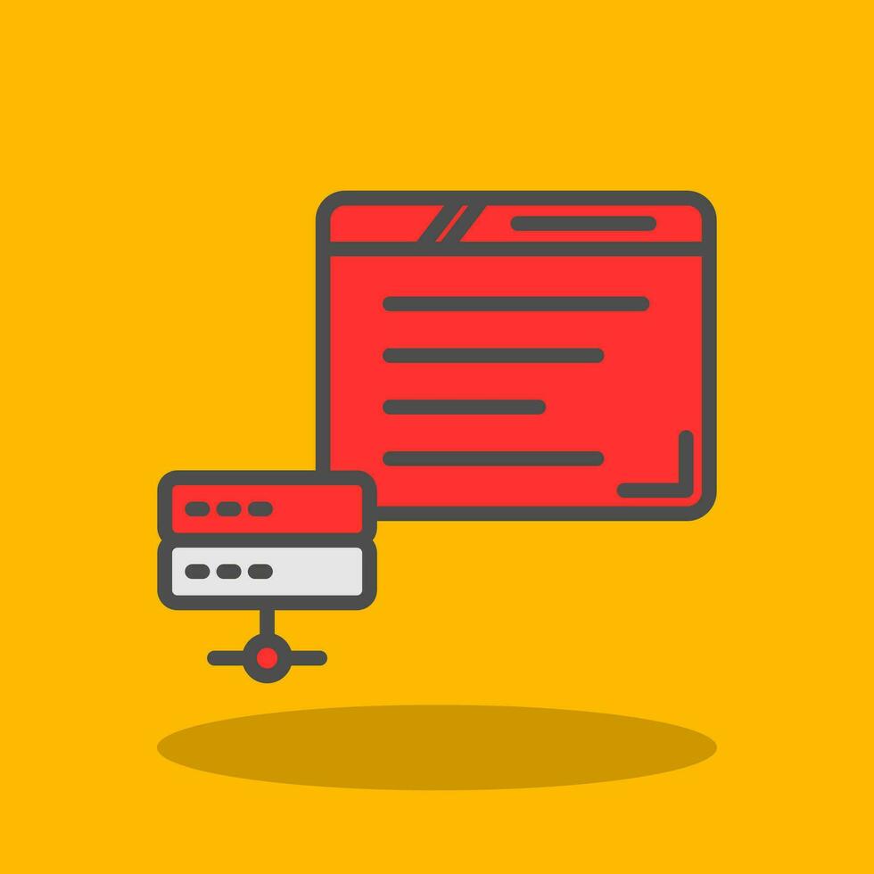 Web Hosting Vector Icon Design