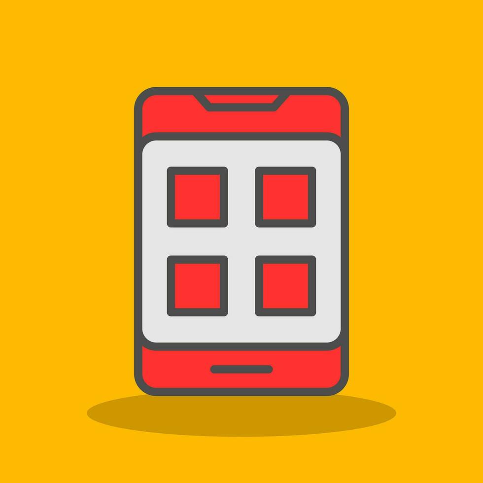 Mobile App Vector Icon Design