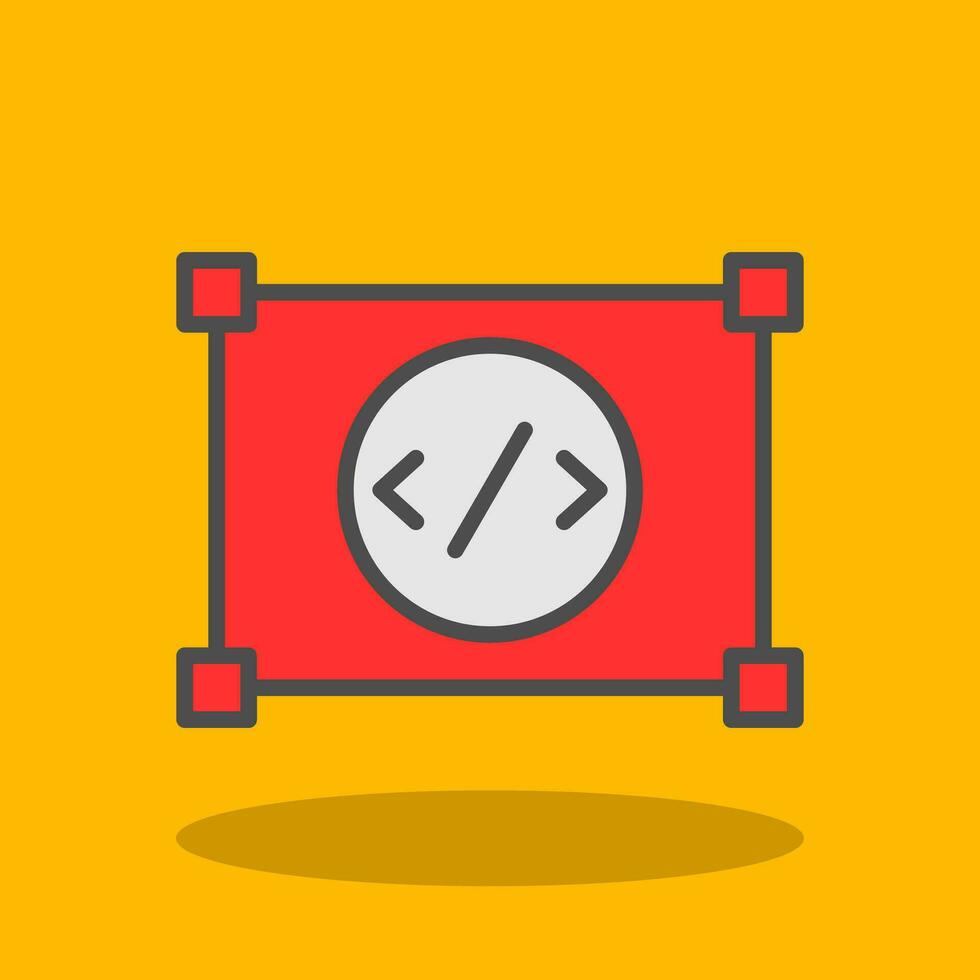 Coding Vector Icon Design