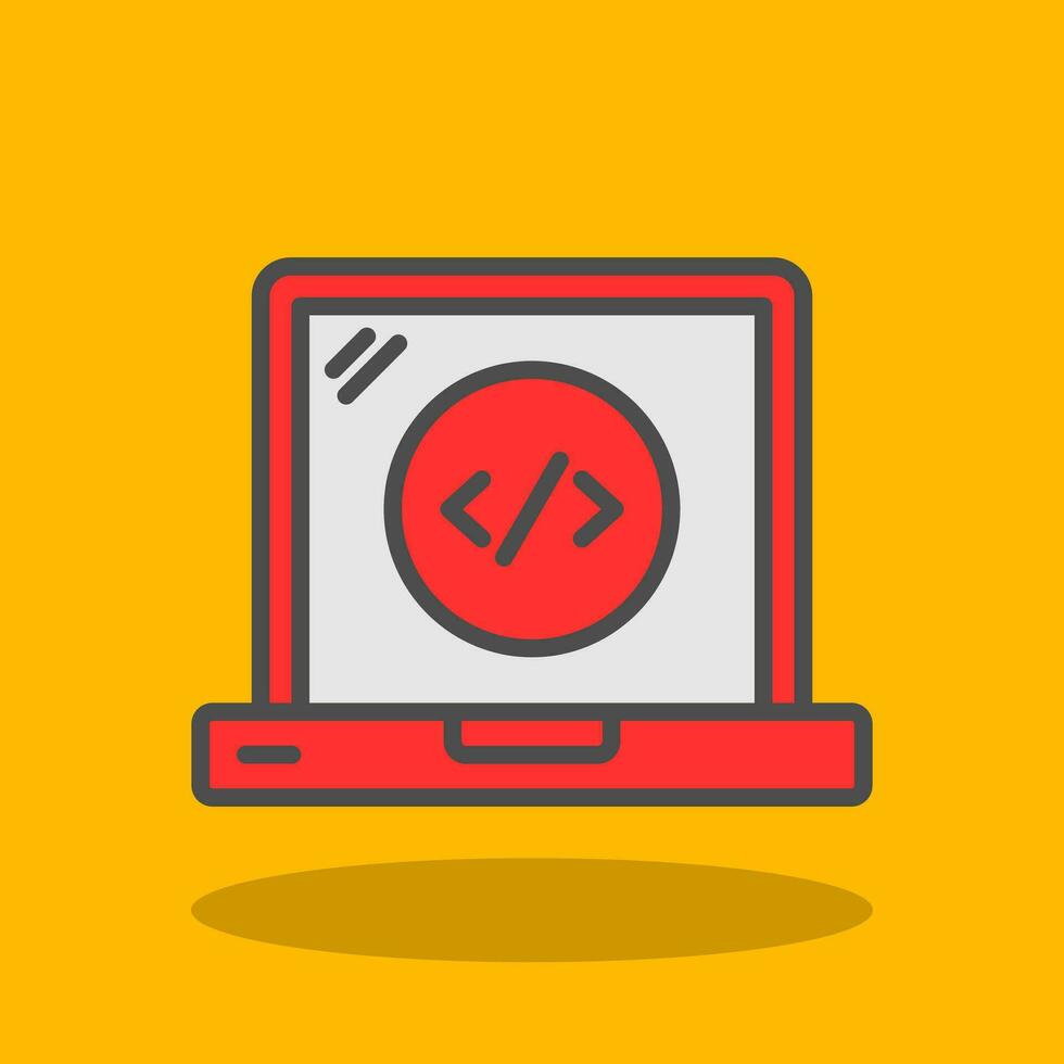 Web Coding Vector Icon Design