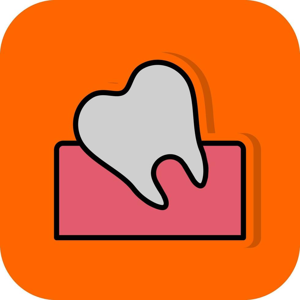 Wisdom Tooth Vector Icon Design