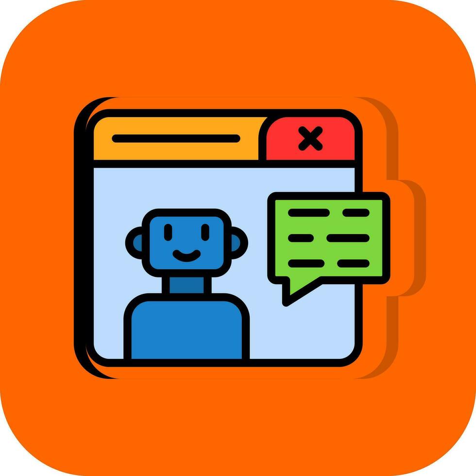Chatbot Vector Icon Design