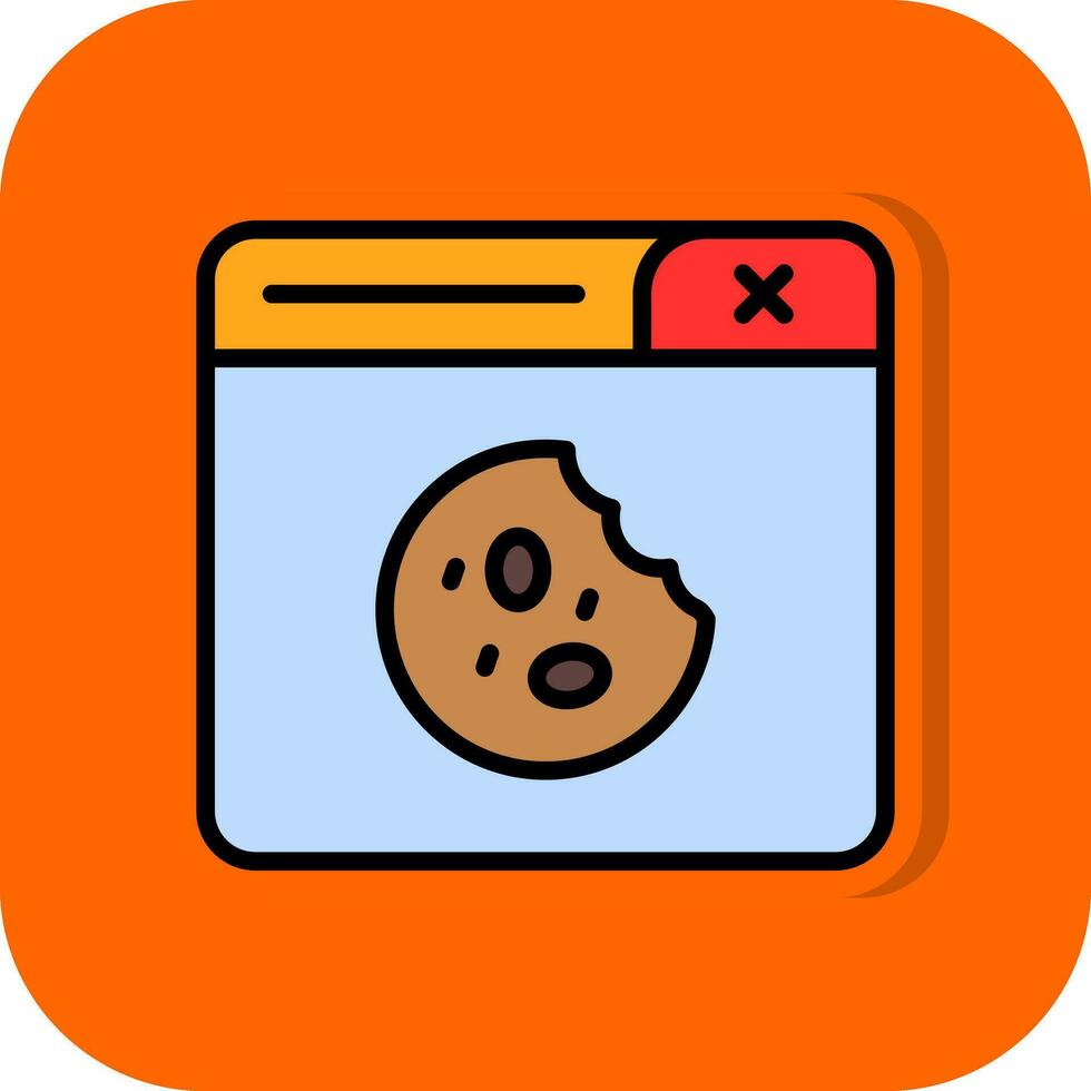 diseño de icono de vector de galletas