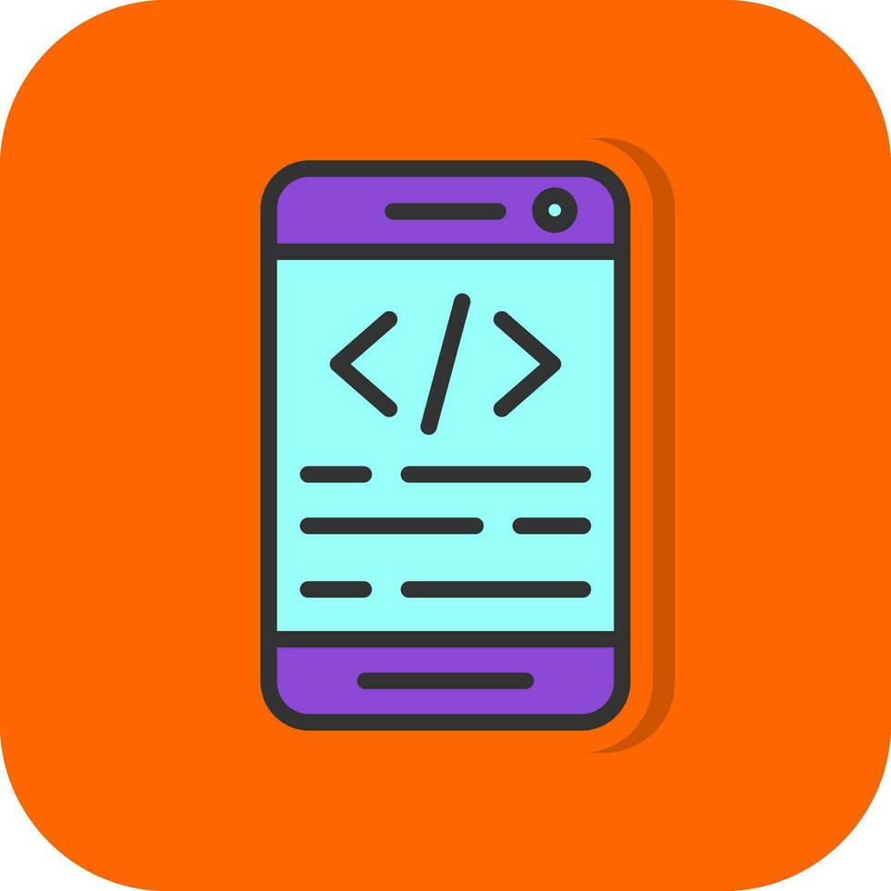 App coding Vector Icon Design
