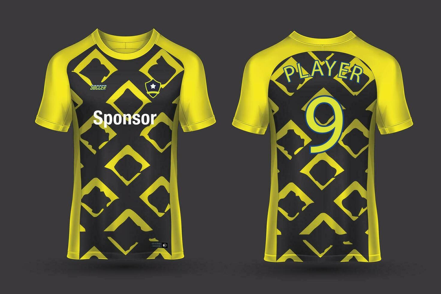 vector fútbol jersey modelo deporte t camisa diseño