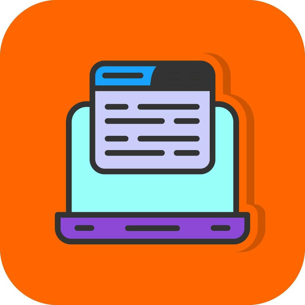 Laptop Vector Icon Design