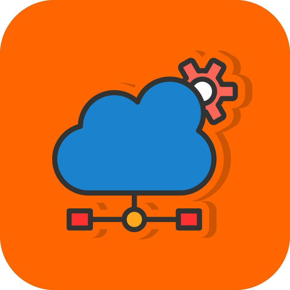 Cloud Computing Vector Icon Design