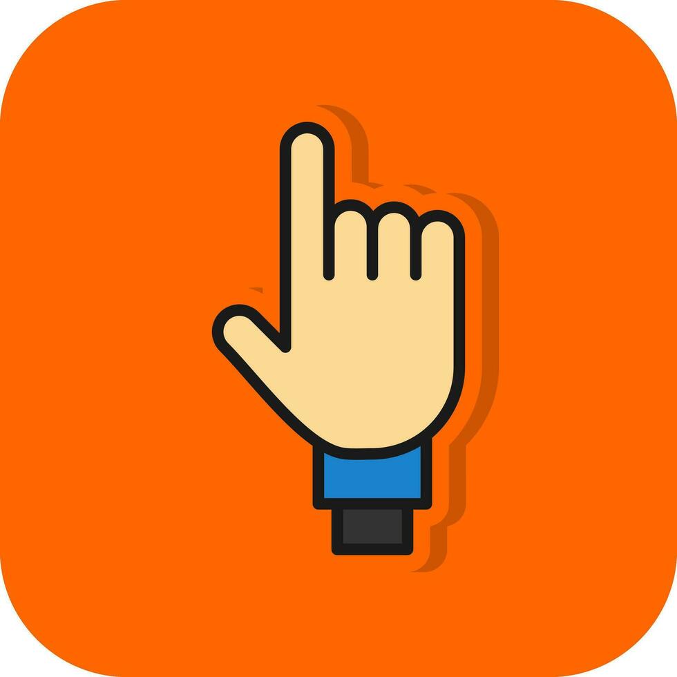 Two Fingers Vector Icon Design