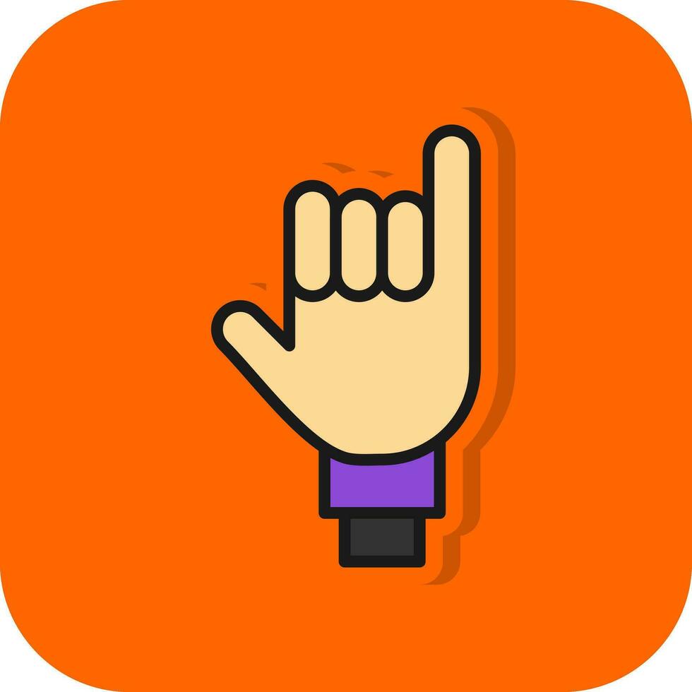 Little Finger Vector Icon Design