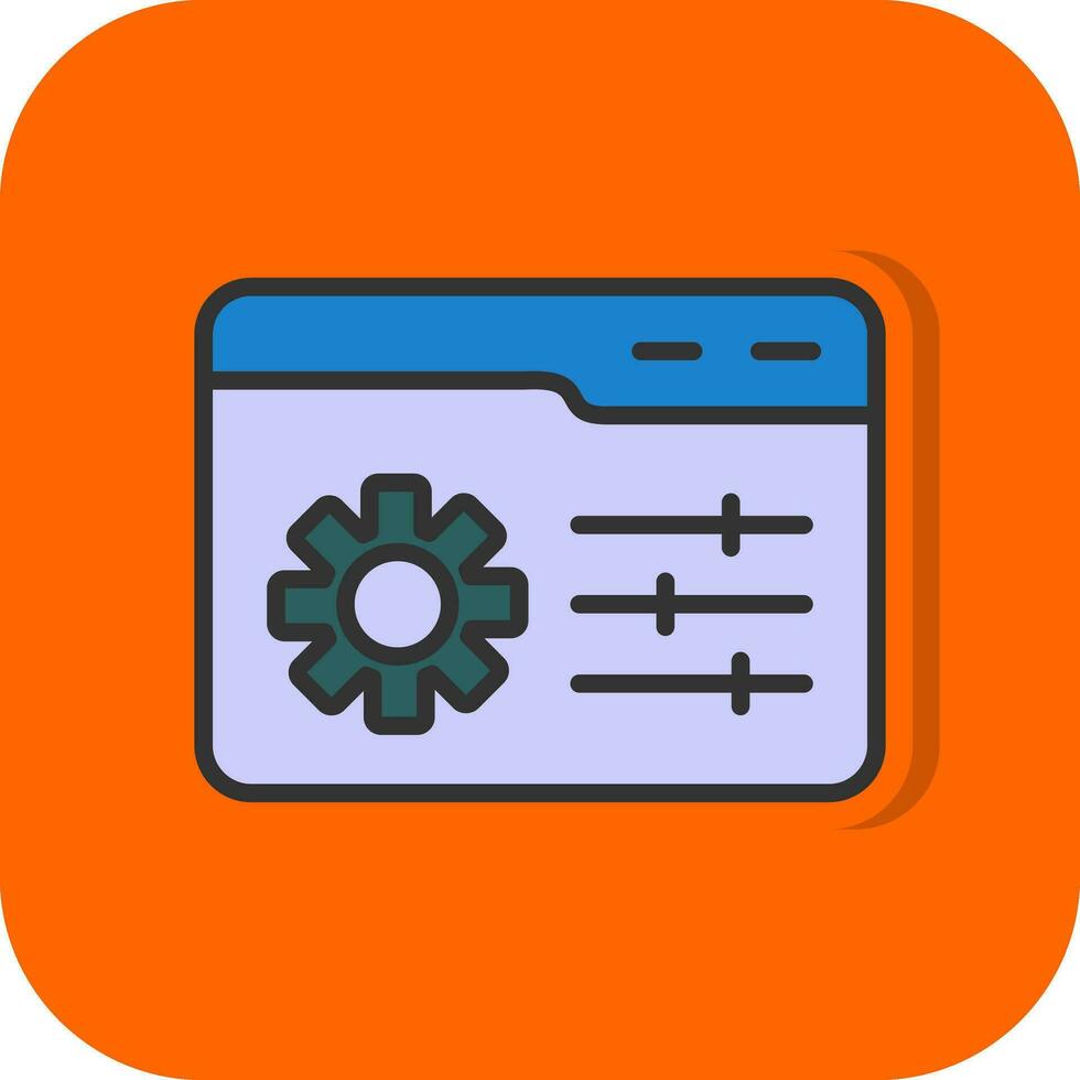 Web Management Vector Icon Design