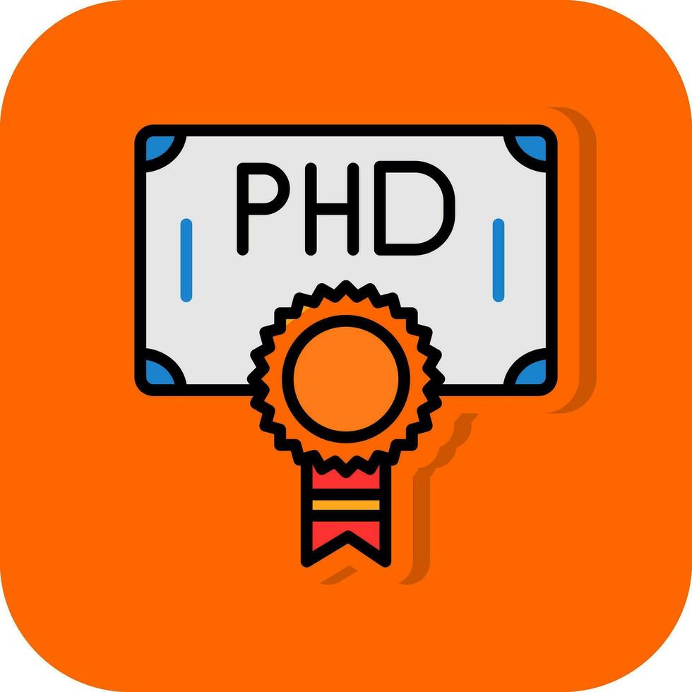 Phd Vector Icon Design