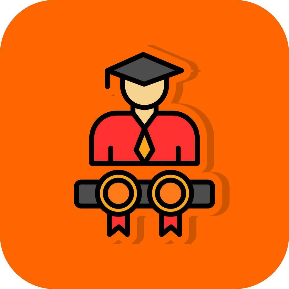 Diplomas Vector Icon Design