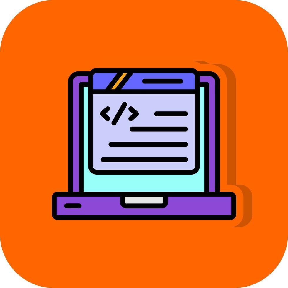 Coding Vector Icon Design