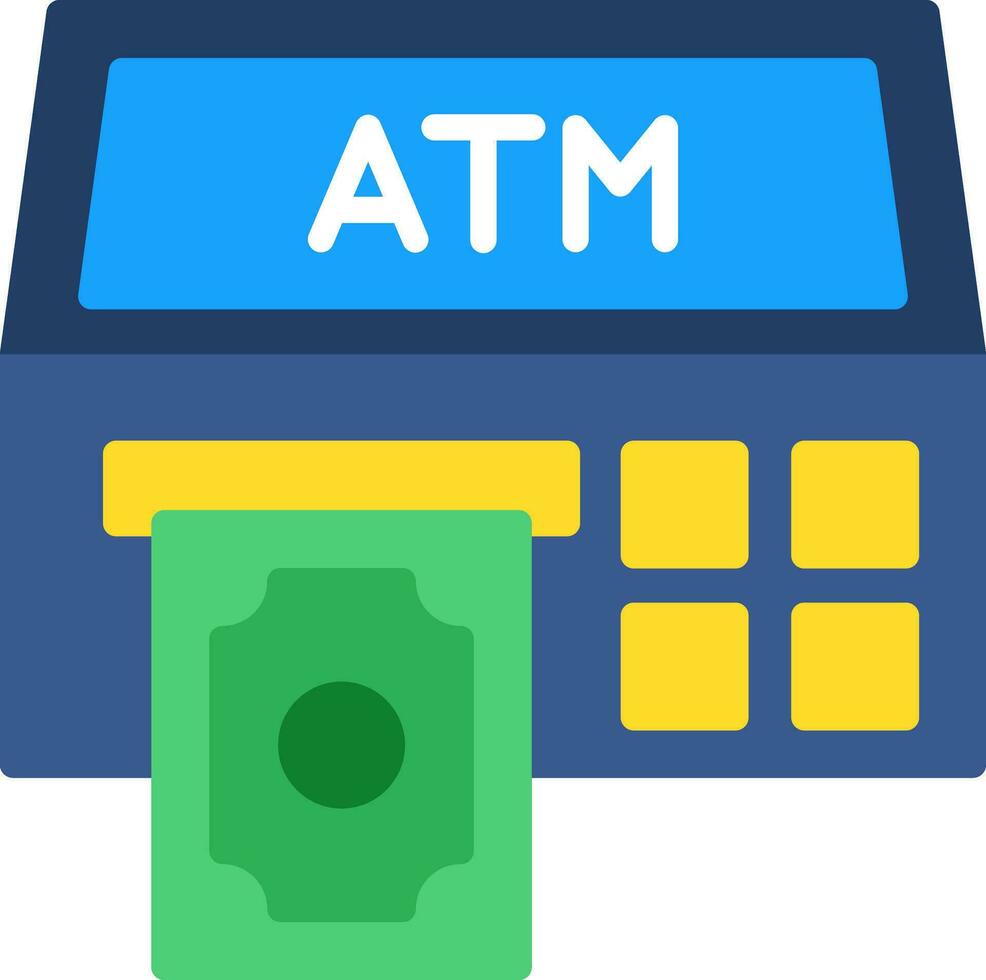 Atm Machine Vector Icon Design