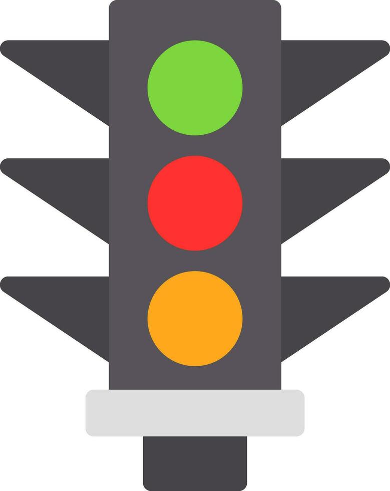 Traffic Signal Vector Icon Design