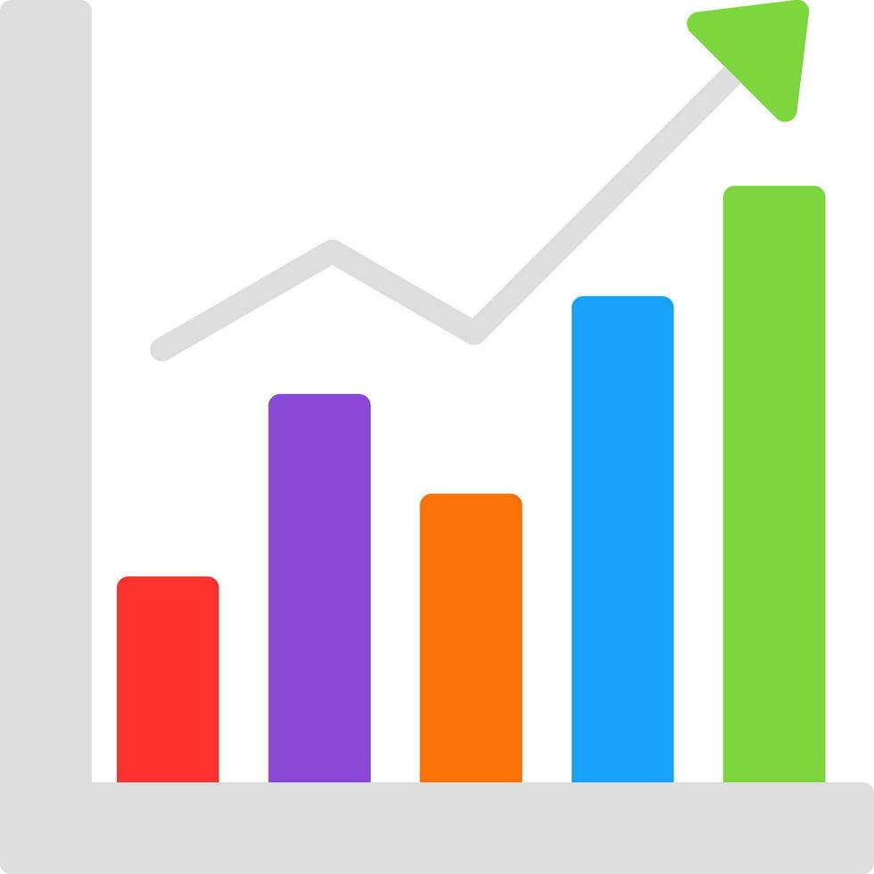 Bar CHart Vector Icon Design
