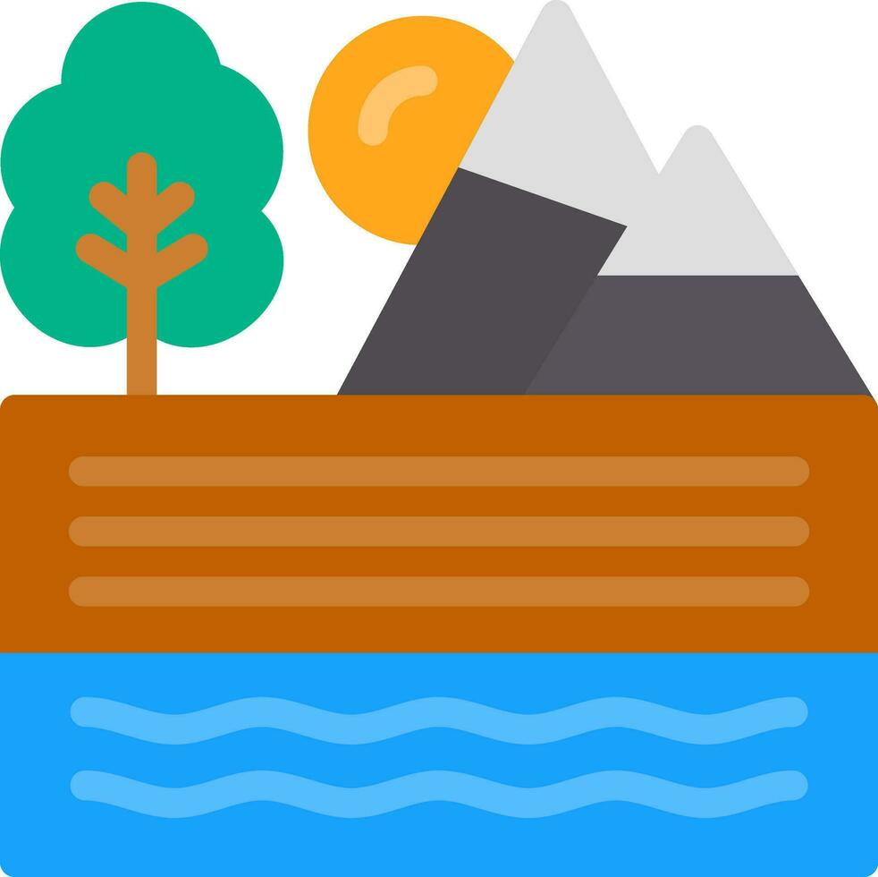 Valley Vector Icon Design