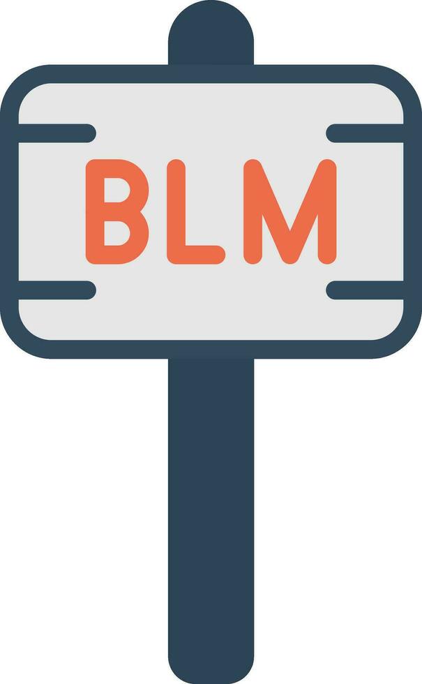 Black Lives Matter Vector Icon Design