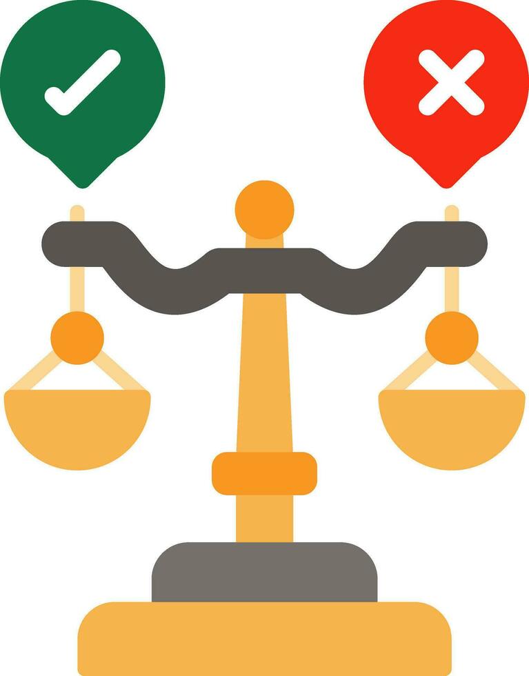 Judgment Vector Icon Design