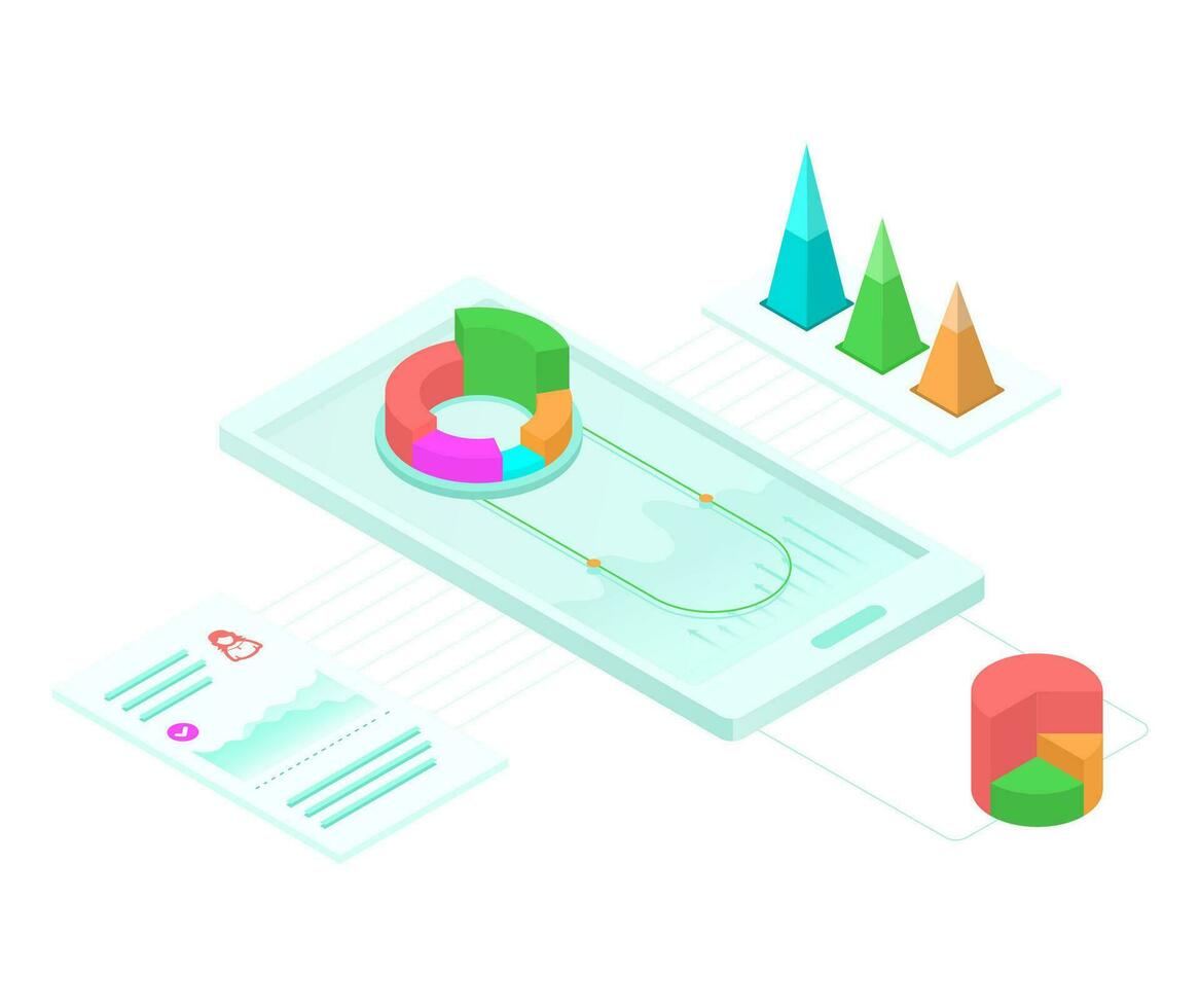 Free isometric Illustration vector