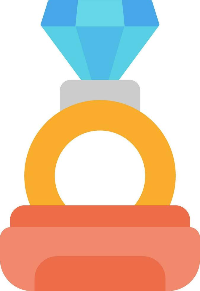 Diamond Ring Vector Icon Design