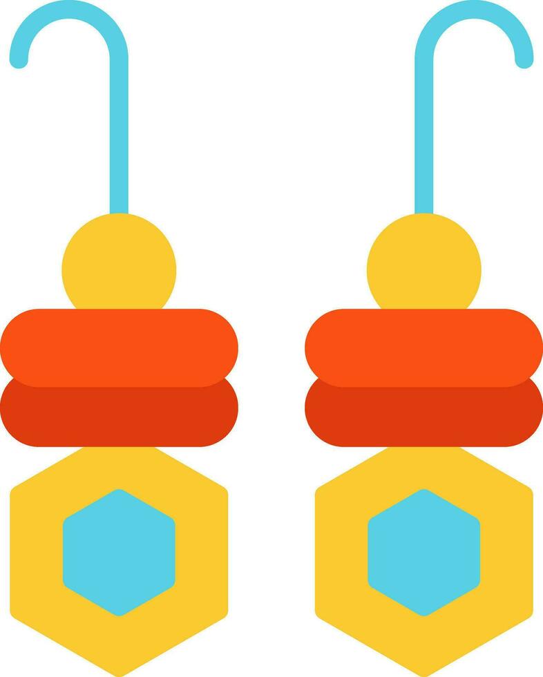 Earrings Vector Icon Design